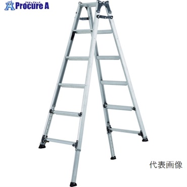 アルインコ 伸縮脚付きはしご兼用脚立(踏ざん幅60mm・各脚441mm伸縮) PRT120FX  1台  アルインコ(株)住宅機器事業部 ■▼820-2639