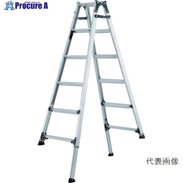 アルインコ 伸縮脚付きはしご兼用脚立(踏ざん幅60mm・各脚441mm伸縮) PRT120FX  1台  アルインコ(株)住宅機器事業部 ■▼820-2639