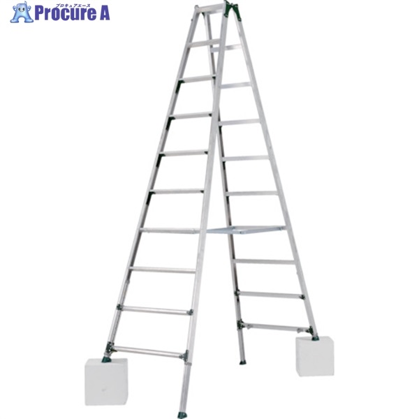 アルインコ 伸縮脚付き専用脚立(踏ざん幅60mm・各脚441mm伸縮) 天板高さ2.76～3.20m PRT300FX  1台  アルインコ(株)住宅機器事業部 ■▼835-7831