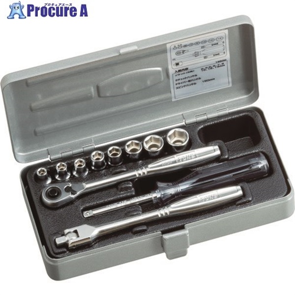 TONE ソケットレンチセット 差込角6.35mm 11点セット 1850M