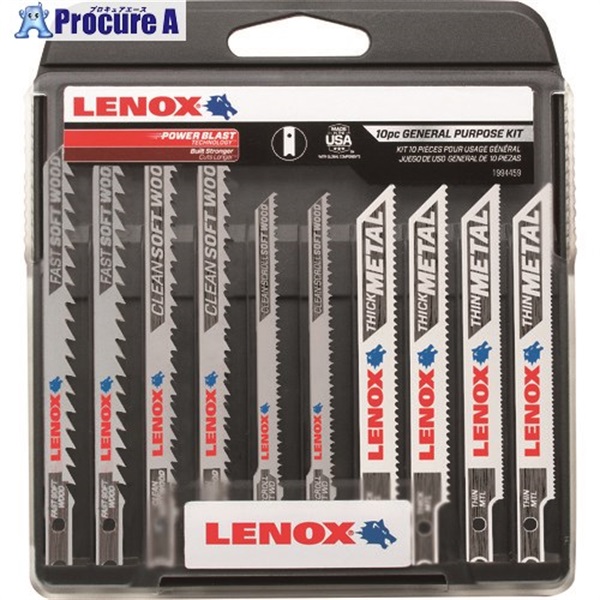 LENOX ケース入り多目的Uシャンクジグソー10本セット C450T、C416T、C320TS、B314T、B324T各2本 1994459  1S  LENOX社 ▼208-3128
