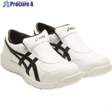 ASICS ウィンジョブCP211 SLIPーОN ホワイト×ブラック 25.5CM 1273A031.100-25.5  1足  アシックスジャパン(株) ▼217-8576