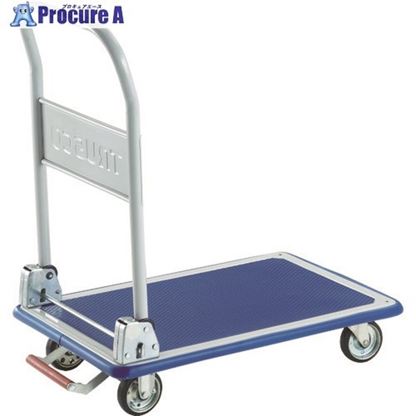 TRUSCO プレス製台車 ドンキーカート 折りたたみ式740×480 ピン式固定車ストッパー付 101NKB  1台  トラスコ中山(株)