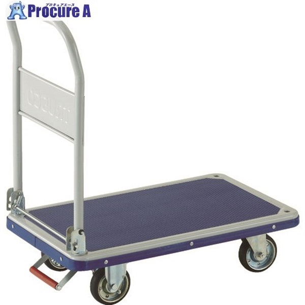 TRUSCO プレス製台車 ドンキーカート 折りたたみ式810×510 ピン式固定車ストッパー付 201NKB  1台  トラスコ中山(株)