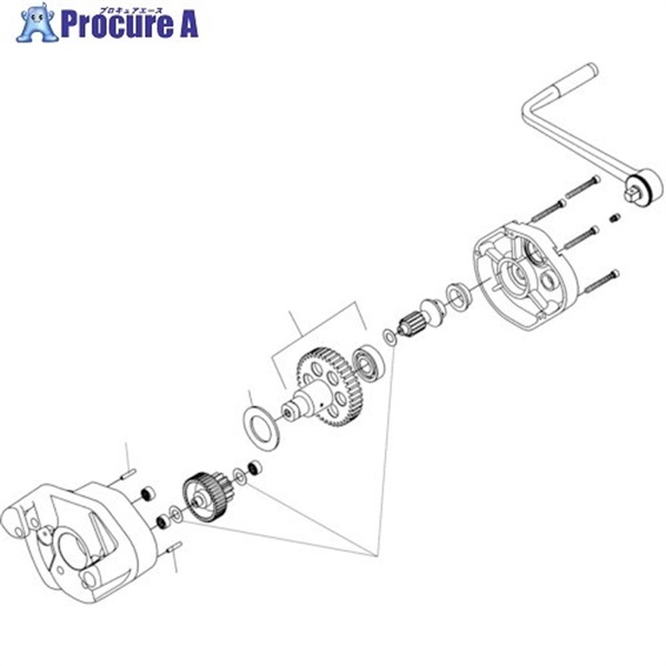 RIDGID ロールグルーパー用パーツ ドライブ シャフト F/915 16408  1パック  Ridge Tool Company ▼788-1525