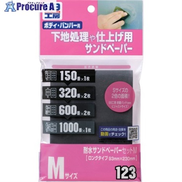 SOFT99 耐水サンドペーパーセットM 09123  1S ▼820-7091