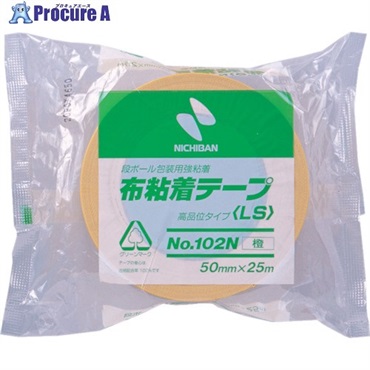 ニチバン 布粘着テープ102Nオレンジ50mmX25m 102N13-50  1巻  ニチバン(株) ▼868-4127
