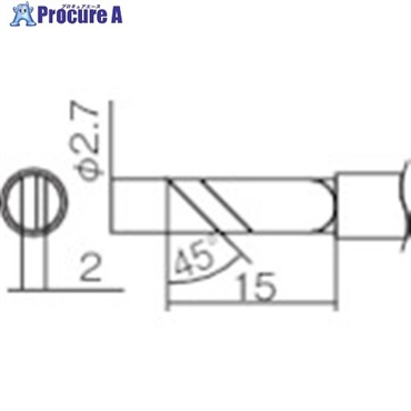 白光 こて先 K型 T12-K  1本 ▼294-6076