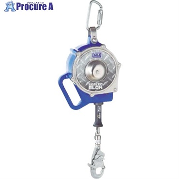 TSUYORON ワイヤーロープ巻取式墜落防止器具 シールドブロック 9m SSB-9(台付・引寄せロープ付) SSB-9-BX  1台 ▼395-0093