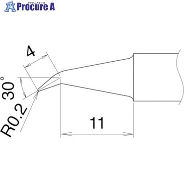 白光 こて先 0.2J型 T22-J02  1本  白光(株) ▼400-4213