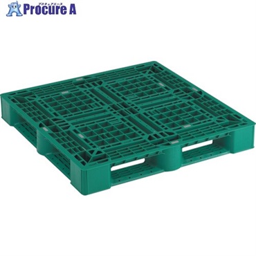 TRUSCO 樹脂パレット 片面4方差 1100X1100 緑 SLA-1111N-GN  1枚 ◇▼423-9423