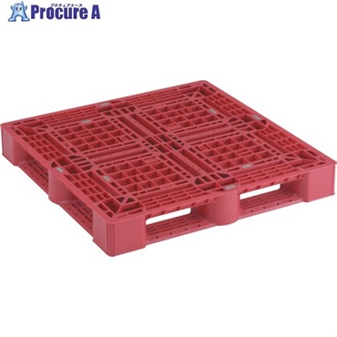 TRUSCO 樹脂パレット 片面4方差 1100X1100 赤 SLA-1111N-R  1枚 ◇▼423-9431