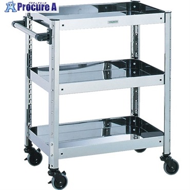 TRUSCO SUS430ステンレスワゴン W620XD420XH800 SUS4-511A (620X420XH795)(SUS430)  1台 ▼503-4442