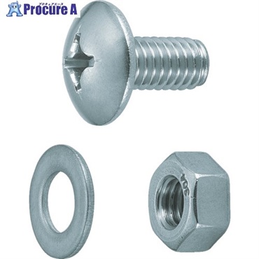 TRUSCO 軽量棚用ステンレスボルト・ナットセット M6X12 SUS304 SUS-BNW40  1S ▼507-3031
