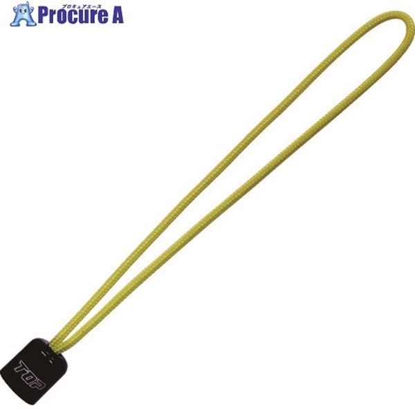 TOP ハイテク繊維製 工具接続コードミドル イエロー 全長100mm SFC-CMY  1本 ▼857-0436