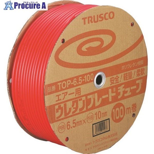 TRUSCO �E���^���u���[�h�`���[�u 6.5X10 100m �� TOP-6.5-100 (6.5X10.0X100M)  1��  �g���X�R���R(��) 