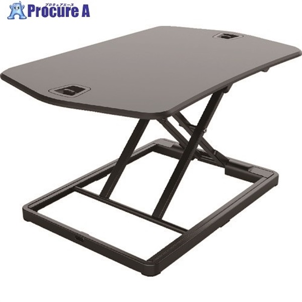 TRUSCO ガス圧式卓上PCデスク ウルトラスリム 黒 770×490 TMT108-BK  1台  トラスコ中山(株)