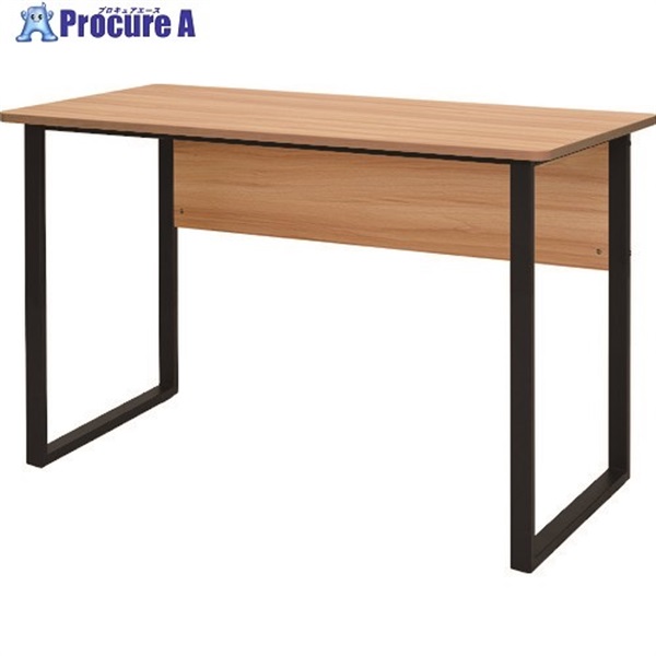 TRUSCO 平机 木目天板黒脚 W1200×D600×H700mm TRLD1260-NA  1台  トラスコ中山(株)