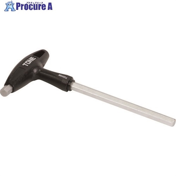 TONE 六角棒レンチ(T形) グリップヘキサゴンレンチ 対辺寸法8mm 全長191mm TGHW-08