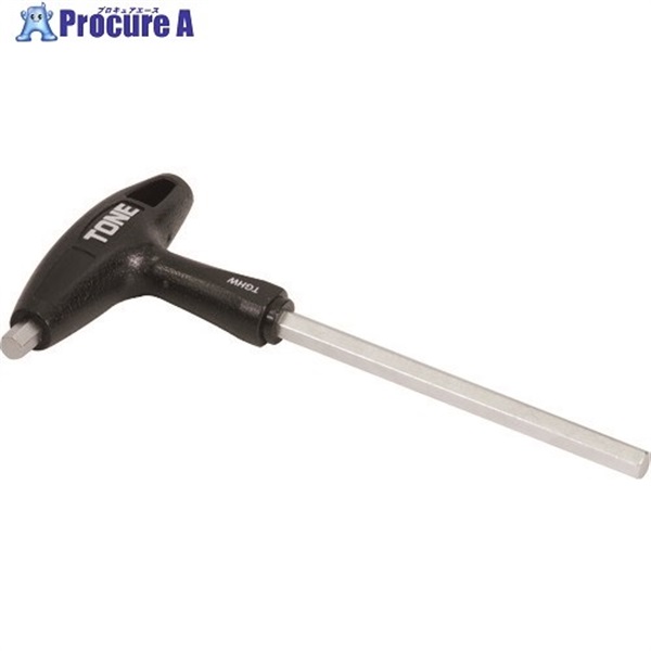TONE 六角棒レンチ(T形) グリップヘキサゴンレンチ 対辺寸法10mm 全長210mm TGHW-10