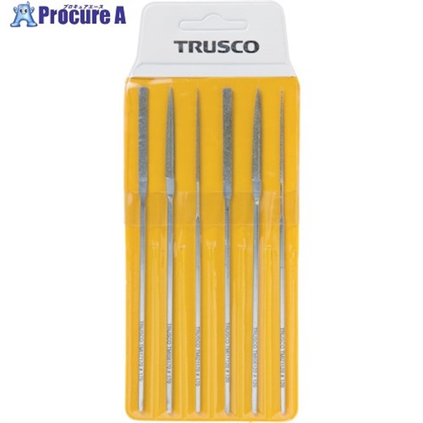 TRUSCO ダイヤモンドミニヤスリ 平・半丸・丸 6本組セット TMIS1  1S  トラスコ中山(株)