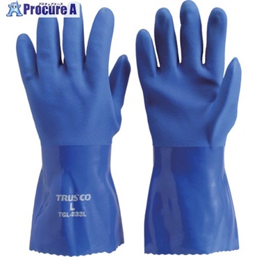 TRUSCO 耐油ビニール手袋 ロングタイプ Mサイズ TGL-233M  1双  トラスコ中山(株) ▼330-3845