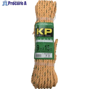 ユタカメイク ロープ KPトラックロープ(OB) 9×15 TRK-1  (9X15M)  1巻 ▼367-7346