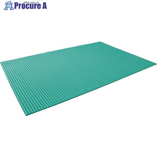 TRUSCO ジャバラマット 1200X1800mm グリーン TNC-1218GN  1枚  トラスコ中山(株) ◇