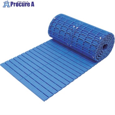 TRUSCO 巻取式スノコ 600X6000mm ブルー TR-60BL-N  1巻 ▼393-0181