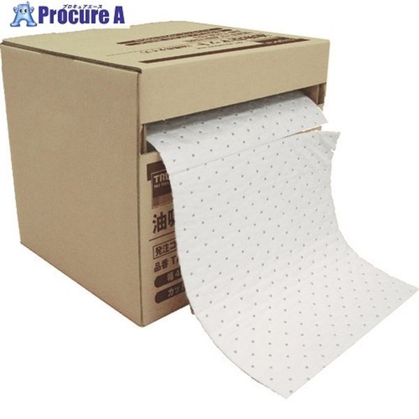 TRUSCO 油吸収シート 油専用 400MM×30MX3MM (1巻入) TASD-403  1箱  トラスコ中山(株)
