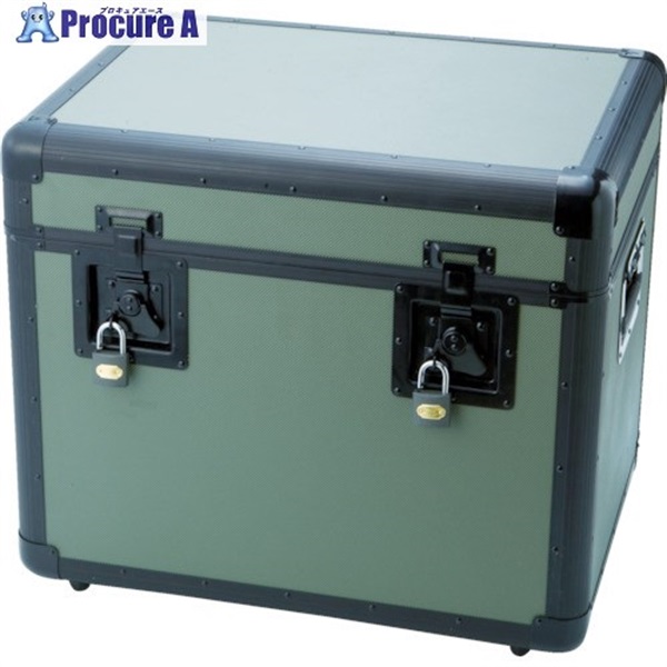 TRUSCO 万能アルミ保管箱 オリーブドラブ 543X410X457 TAC-540OD  1個  トラスコ中山(株)