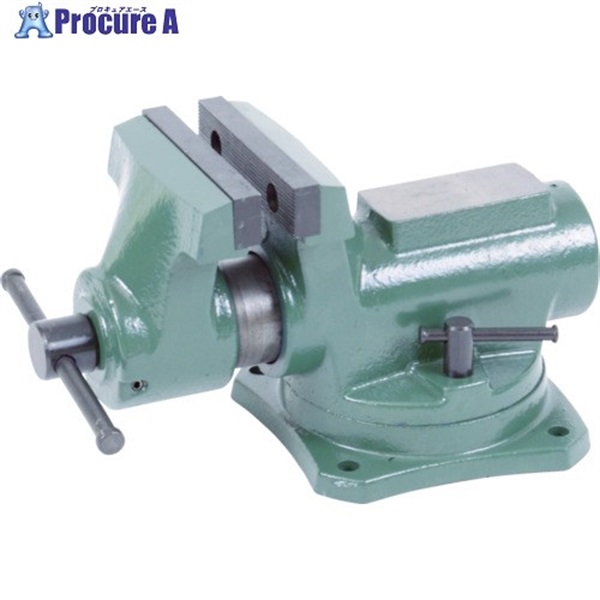 TRUSCO 回転台付バイス(軽作業用) 100mm TRV-100  1台  トラスコ中山(株)