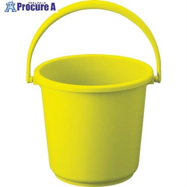 TRUSCO PPカラーバケツ 10L 黄 TPPB-10-Y  1個 ▼477-9819
