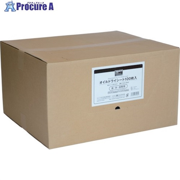 TRUSCO オイルドライシート 380×480  (100枚入) TODS-3848  1箱  トラスコ中山(株)