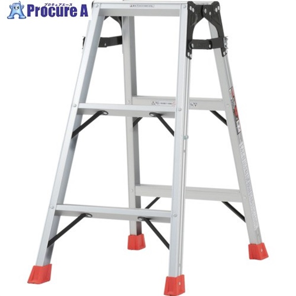 TRUSCO はしご兼用脚立 アルミ合金製・脚カバー付 高さ0.81m THK-090  1台  トラスコ中山(株)