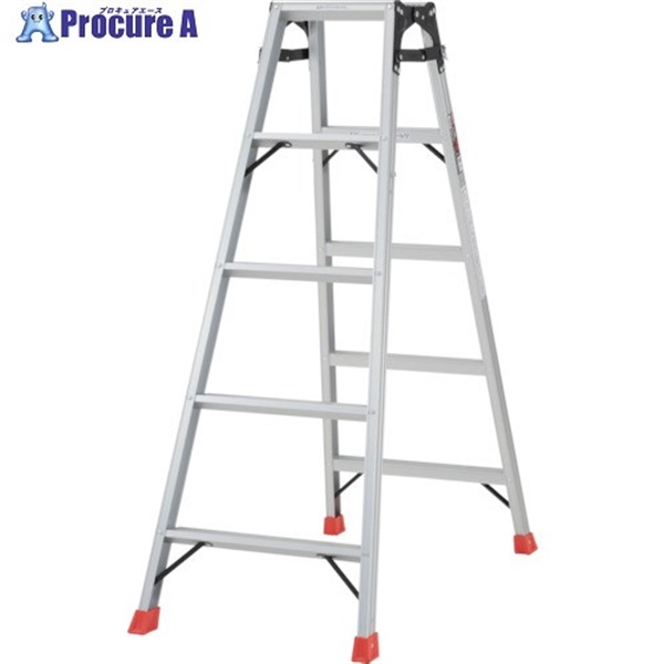TRUSCO はしご兼用脚立 アルミ合金製・脚カバー付 高さ1.40m THK-150  1台  トラスコ中山(株) ◇