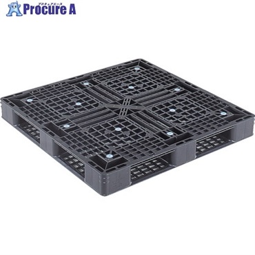TRUSCO α樹脂パレット 超軽量薄型 1100X1100X125 TAP-1111S (ﾌﾞﾗｯｸ)  1枚 ◇▼512-3968