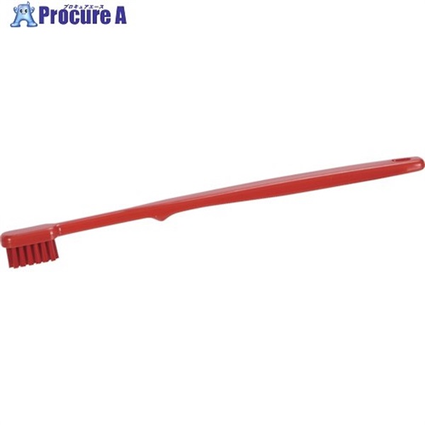 TRUSCO 歯ブラシ型ブラシ HACCP対応 レッド TBB-165-R  1本 ▼521-7410