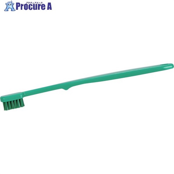 TRUSCO 歯ブラシ型ブラシ HACCP対応 グリーン TBB-165-GN  1本 ▼521-7412