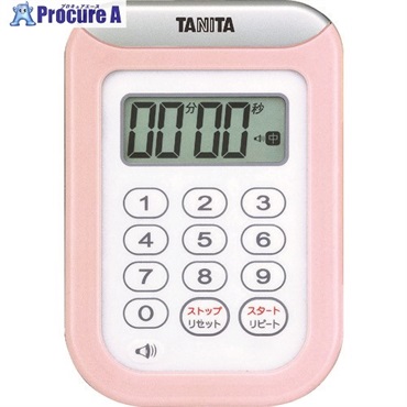 TANITA 丸洗いタイマー100分計 TD‐378‐PK TD-378-PK  1個  (株)タニタ ▼765-8699