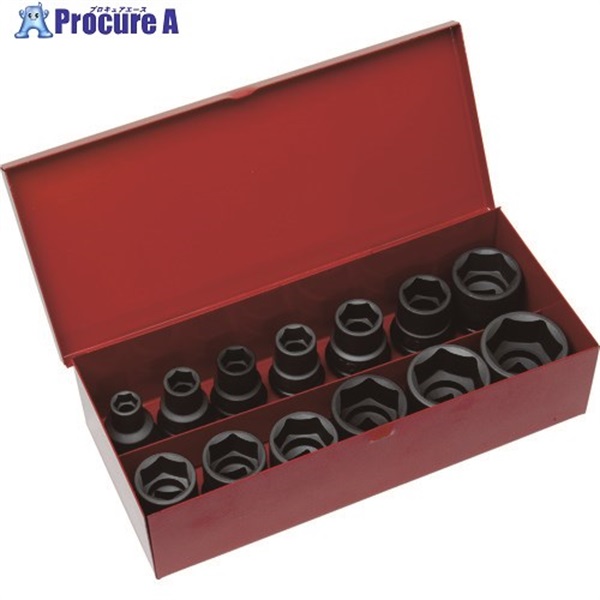 TRUSCO �C���p�N�g�p�\�P�b�g13�g�Z�b�g �����p12.7mm T4-13SET  1S  �g���X�R���R(��) 