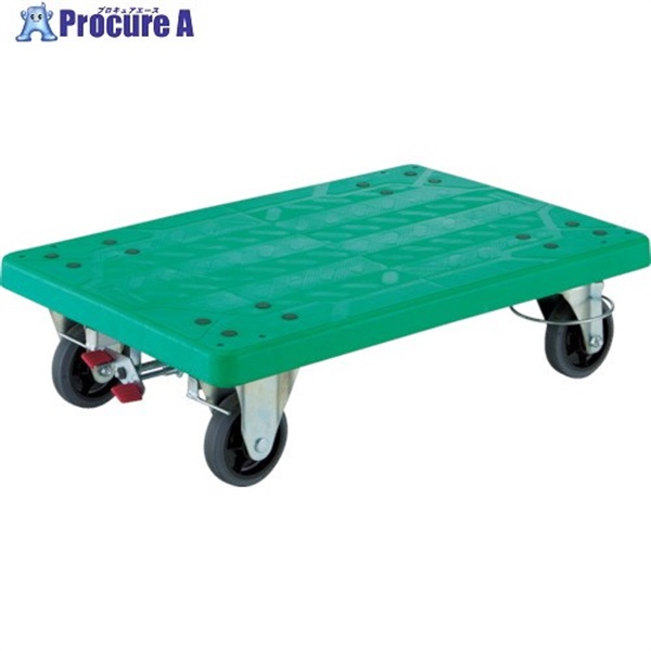 TRUSCO 樹脂製平台車 グランカート 4輪自在リングストッパー付 均等荷重300kg TP-815JRS-4  1台  トラスコ中山(株)