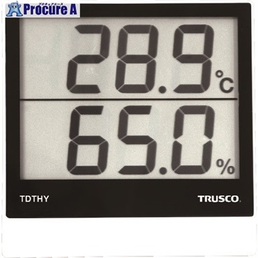 TRUSCO デジタル温湿度計 TDTHY  1個  トラスコ中山(株) ▼857-9447