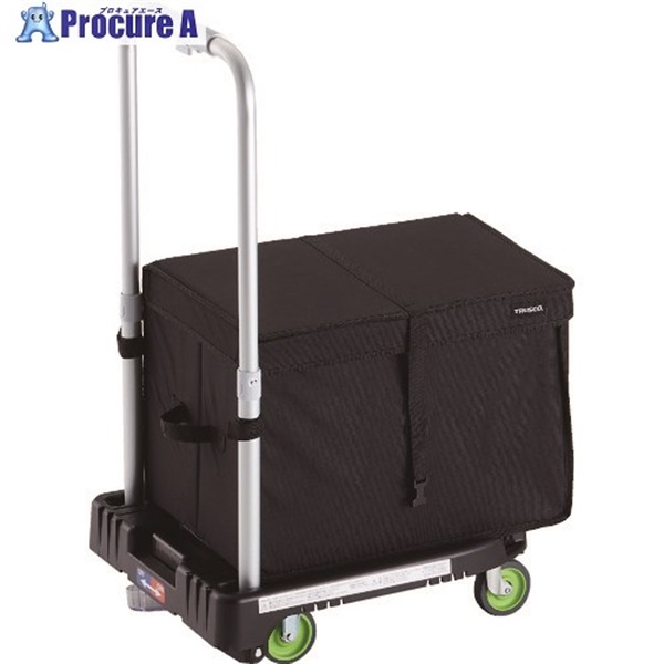 TRUSCO 樹脂台車 カルティオミニ weego 省音車輪 ブラック ストッパー付 THブレーキ付 WP-2G-BK-JS-THB  1台 ▼194-8173