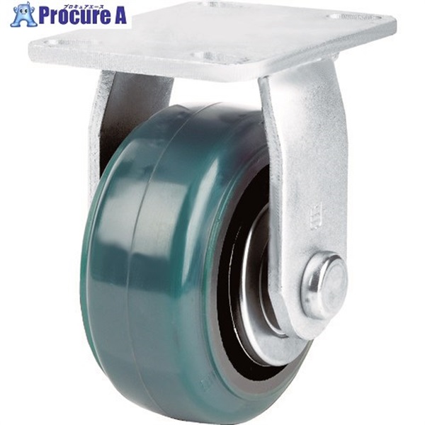 TRUSCO 超重高荷重用キャスター 固定 150MM 耐湿ウレタン車輪1200KGF TUSH150R-KPL  1個  トラスコ中山(株)