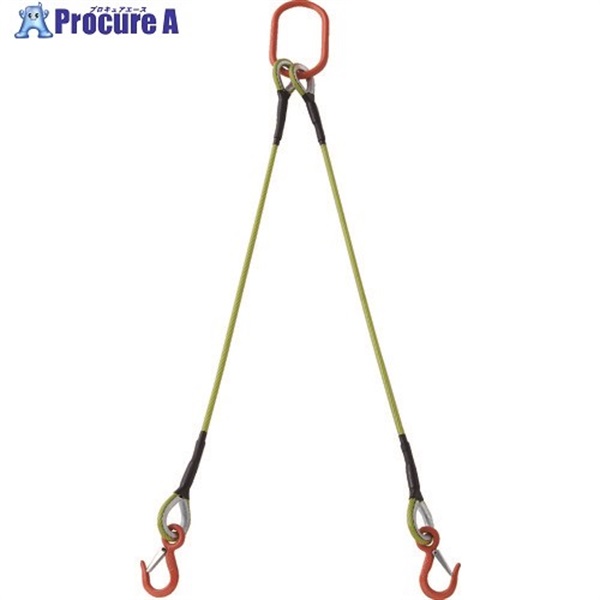 TRUSCO 2�{�݋ʊ|���C���[���[�v�X�����O(�J���[�핢�t)�A���~���b�N�^�C�v ������2M ���k�J�o�[�t TWSP2P9S2WT  1S  �g���X�R���R(��) 