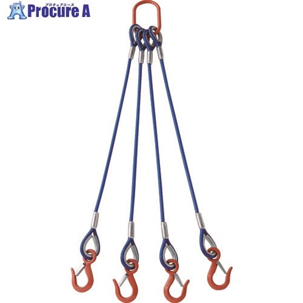 TRUSCO 4{݋ʊ|C[vXO(J[핢t)A~bN^Cv 1.5M TWSP4P12S1.5  1S  gXRR() 