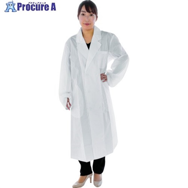 TRUSCO 【売切商品】 研究用白衣 袖口ひも入 女子ダブル M WLC-WD-M  1着 ▼217-9448