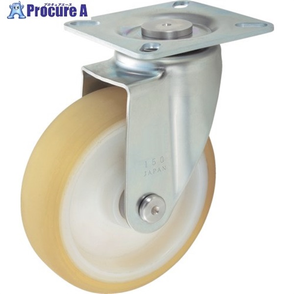 TRUSCO プレス製省音キャスター 自在 Φ100 TXUJ-100 (100MM)  1個 ▼255-9536