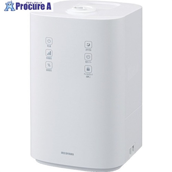 IRIS 517428 上給水ハイブリッド加湿器 ホワイト UHK-500-W  1台  アイリスオーヤマ(株) ▼257-0322